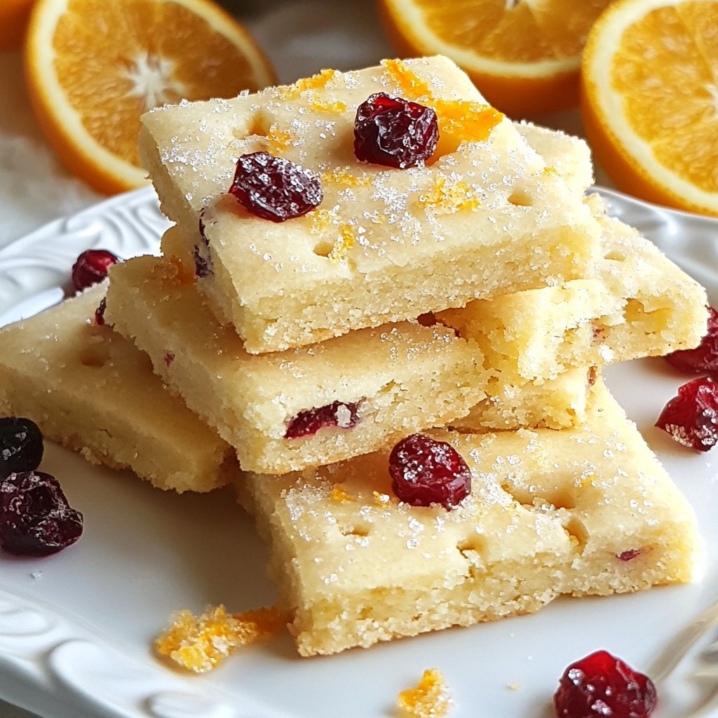 Cranberry Orange Shortbread Irresistible Cookie Delight