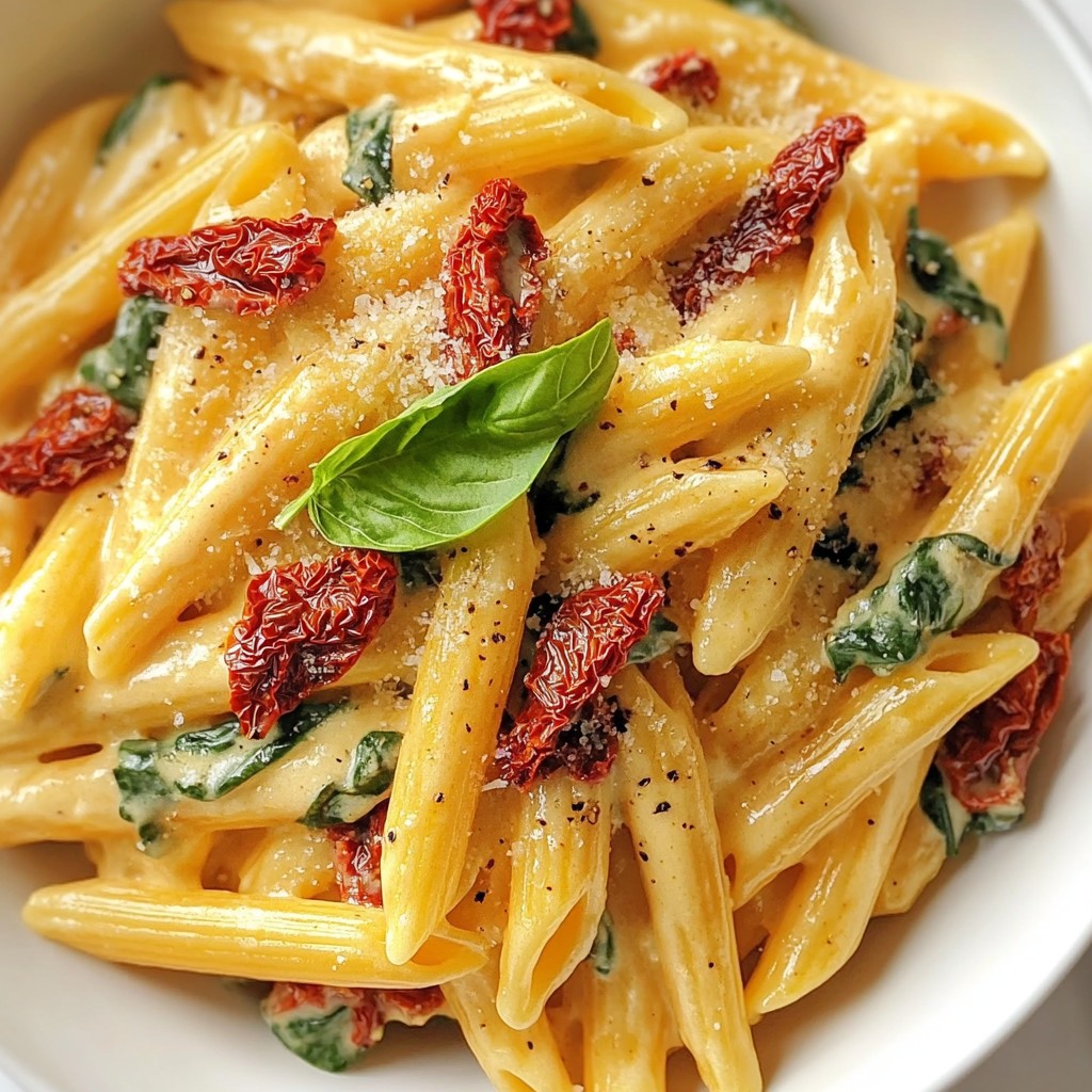Creamy Kid-Friendly Sun-Dried Tomato Pasta Recipe