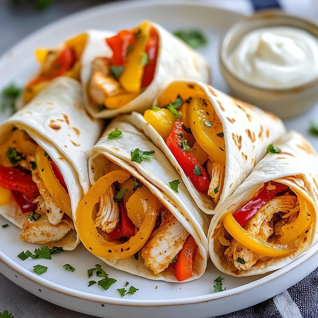 Savory Kid-Friendly Chicken Fajita Wraps Recipe