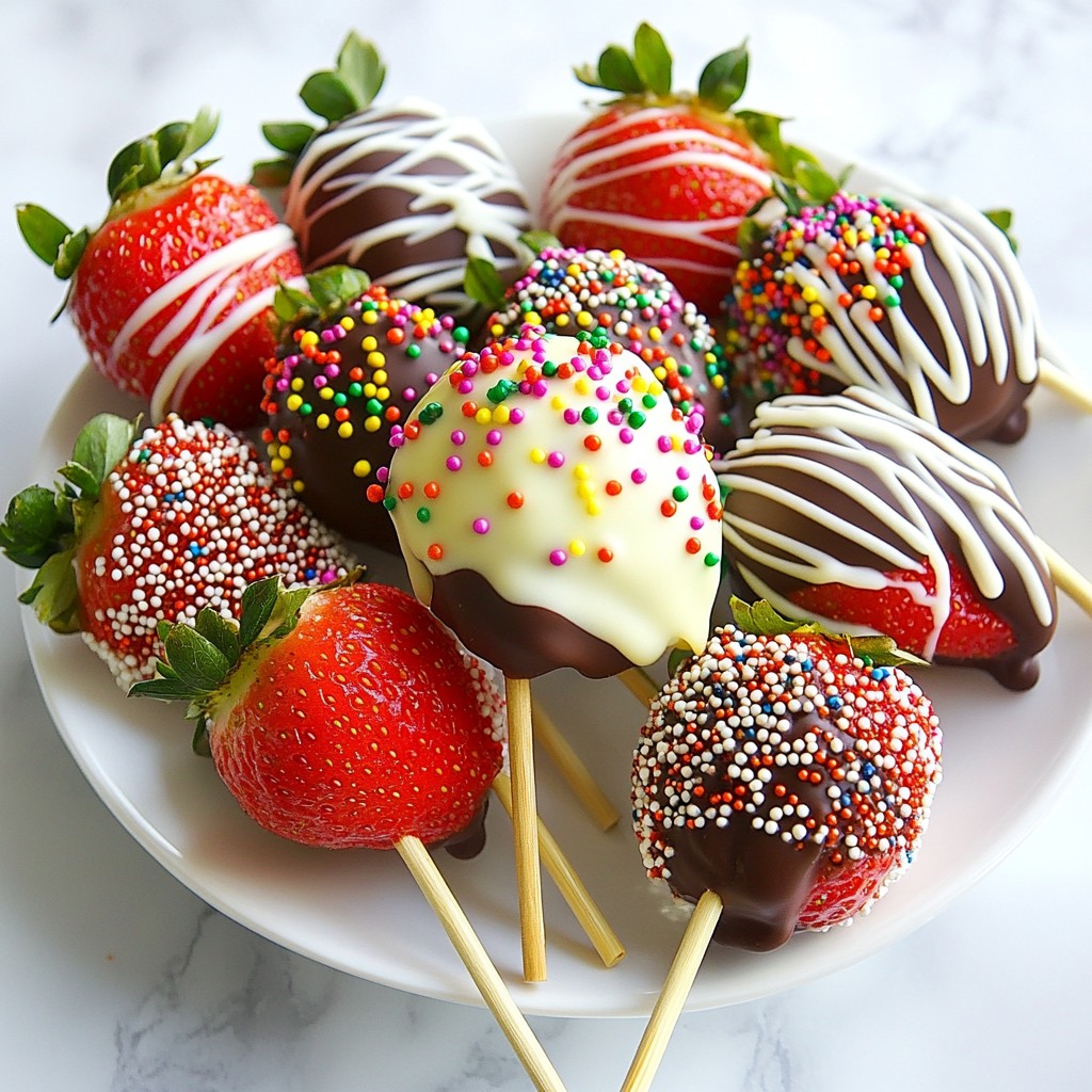 Chocolate Covered Strawberry Pops Easy and Fun Recipe