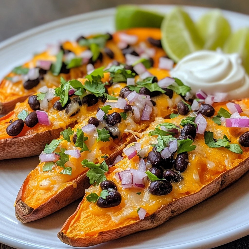 Chili Cheese Sweet Potato Wedges Flavorful Snack Delight