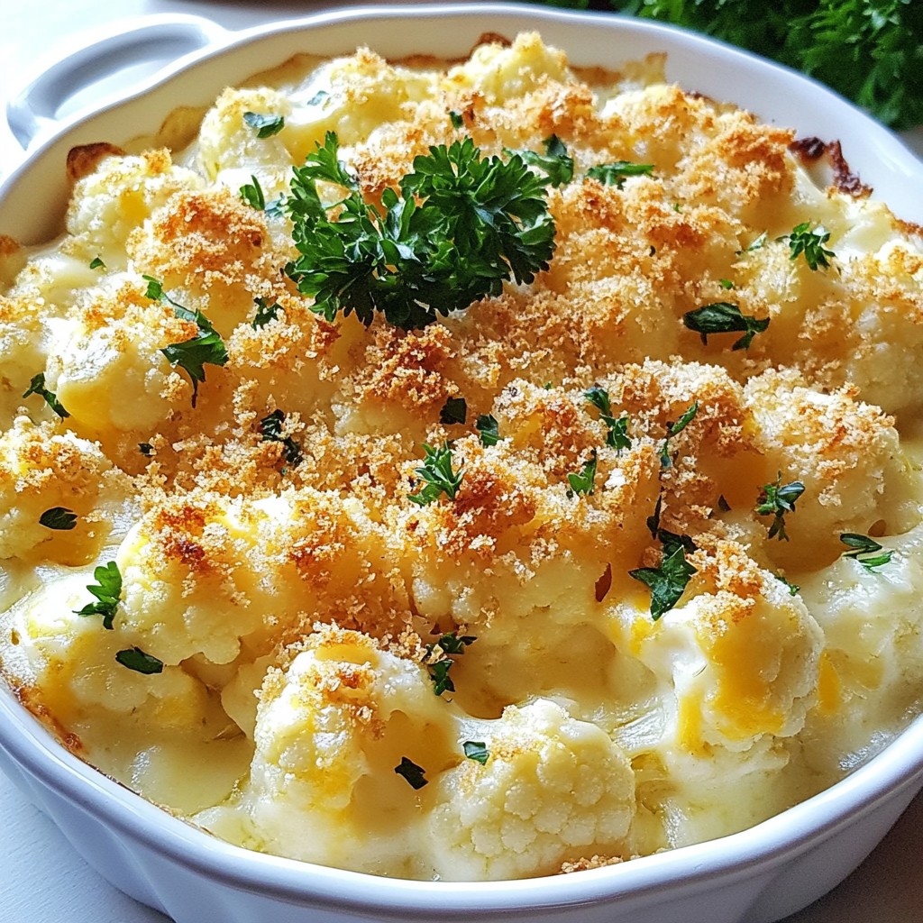 Cheesy Cauliflower Au Gratin Simple and Tasty Dish