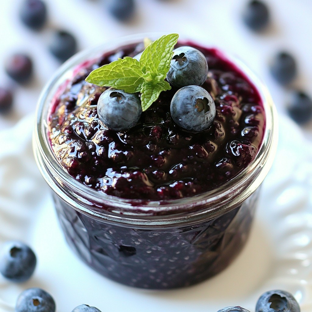 Blueberry Coconut Chia Jam Easy and Tasty Recipe