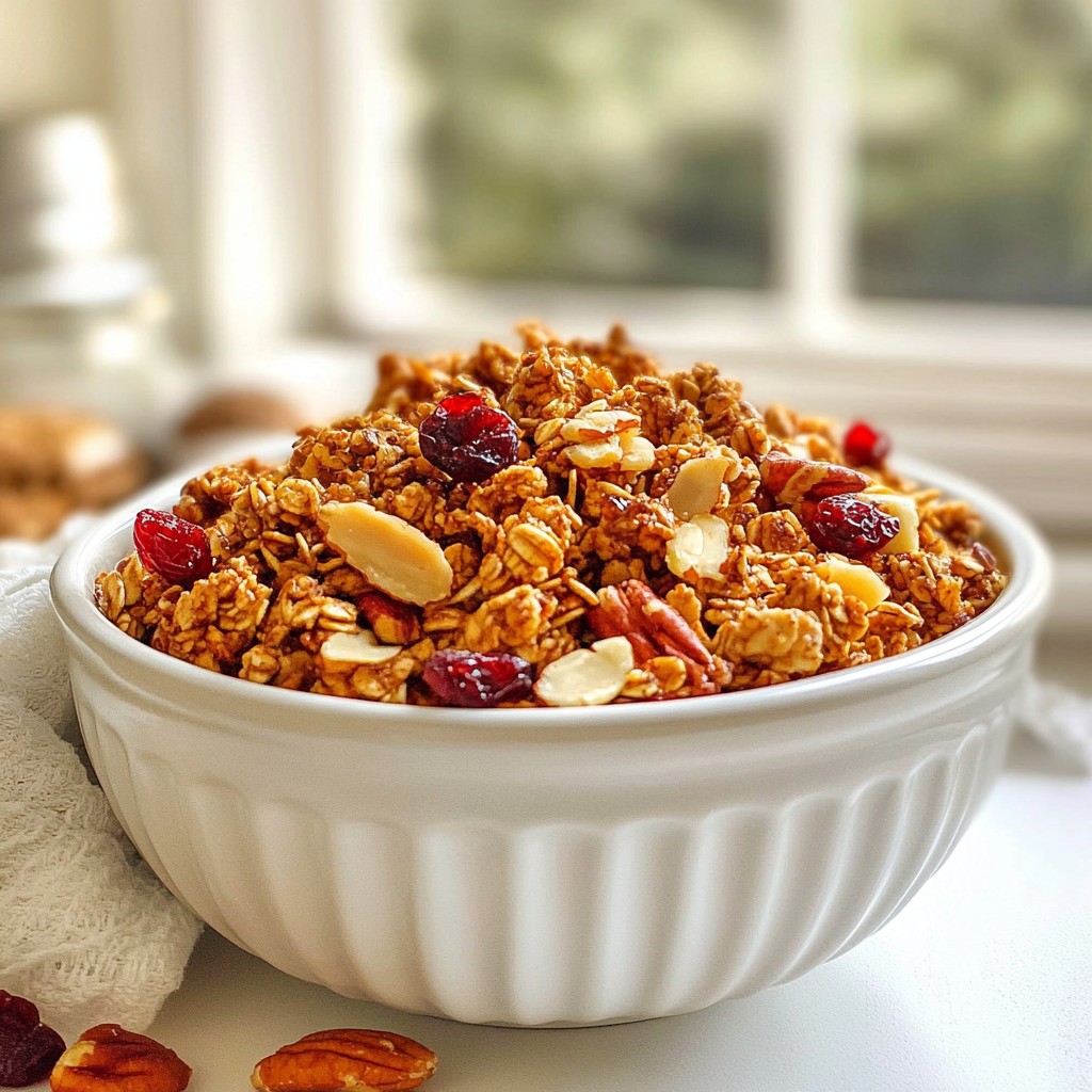 Maple Pecan Granola Clusters Nutritious and Easy Treat