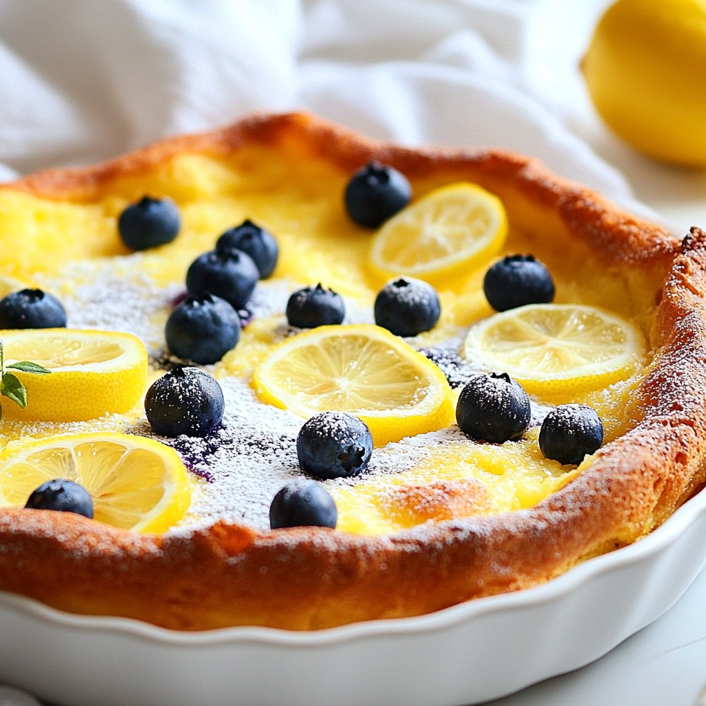 Blueberry Lemon Dutch Baby Delightfully Fluffy Bake