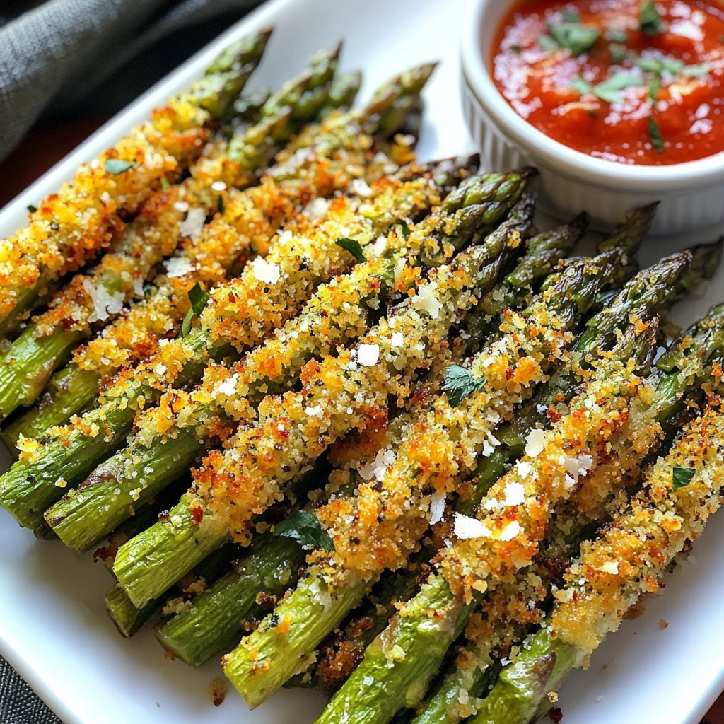 Parmesan Crusted Asparagus Fries Crunchy and Flavorful