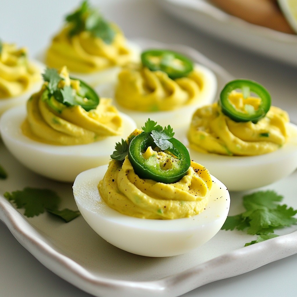 Avocado Lime Deviled Eggs Flavorful and Simple Recipe