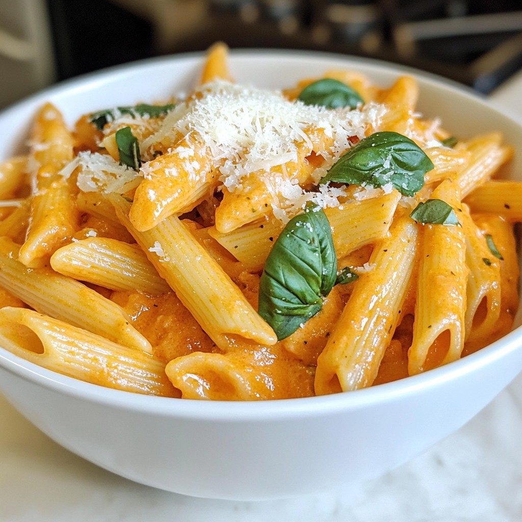 Creamy Tomato Basil Pasta Delightful and Easy Meal