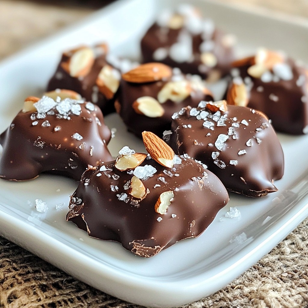 Dark Chocolate Almond Clusters Healthy and Tasty Treat