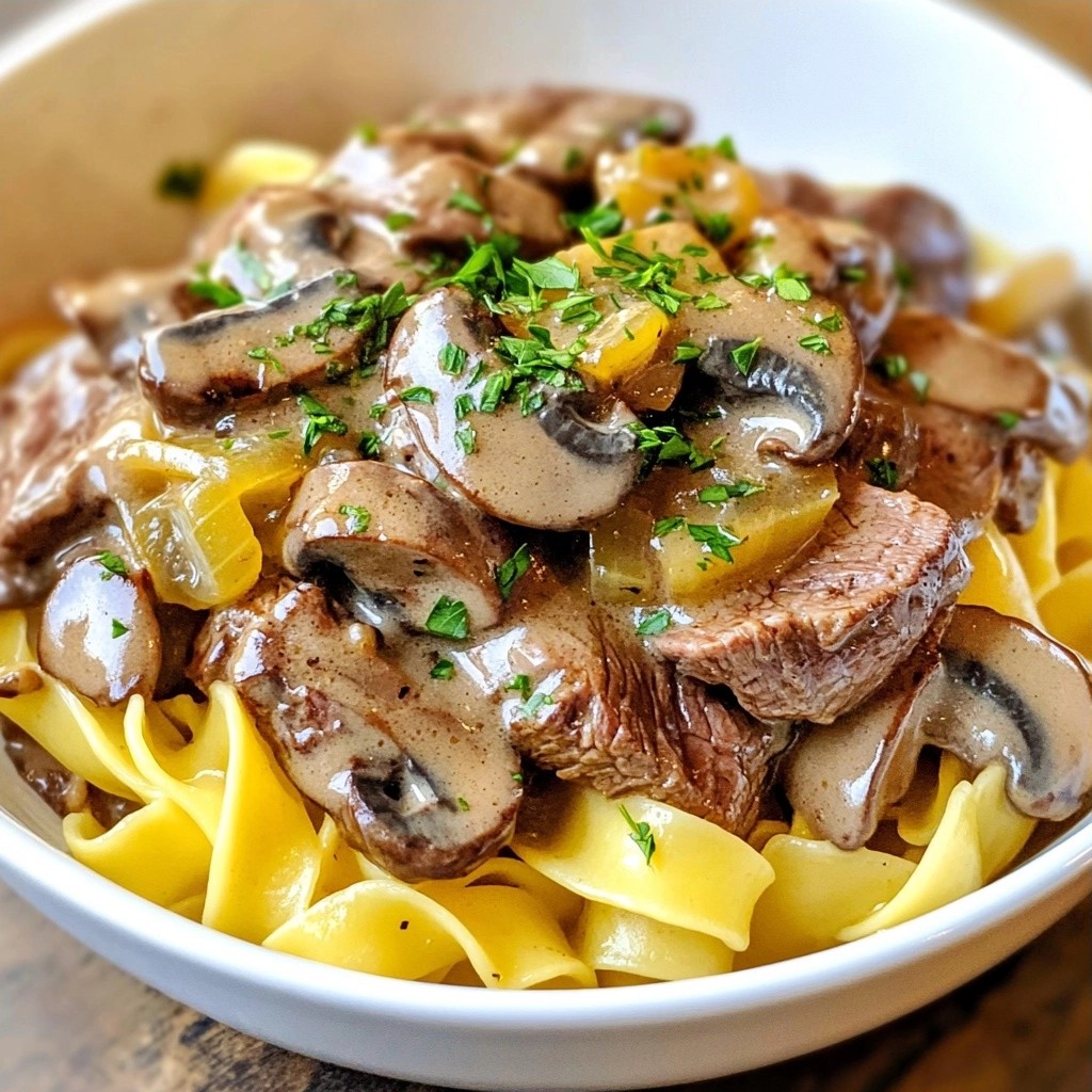 Hearty Family Meal Beef Stroganoff Recipe Delight