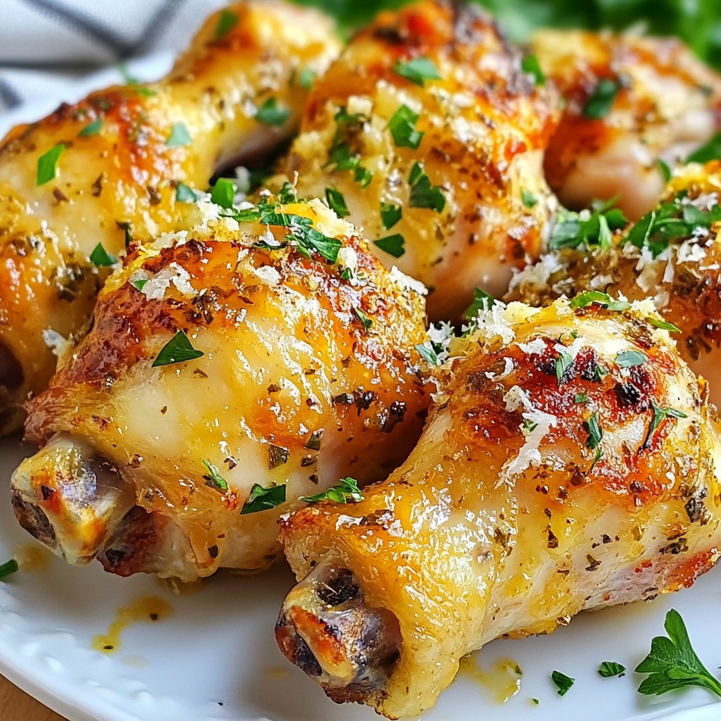 Garlic Parmesan Chicken Drumsticks Simple and Tasty