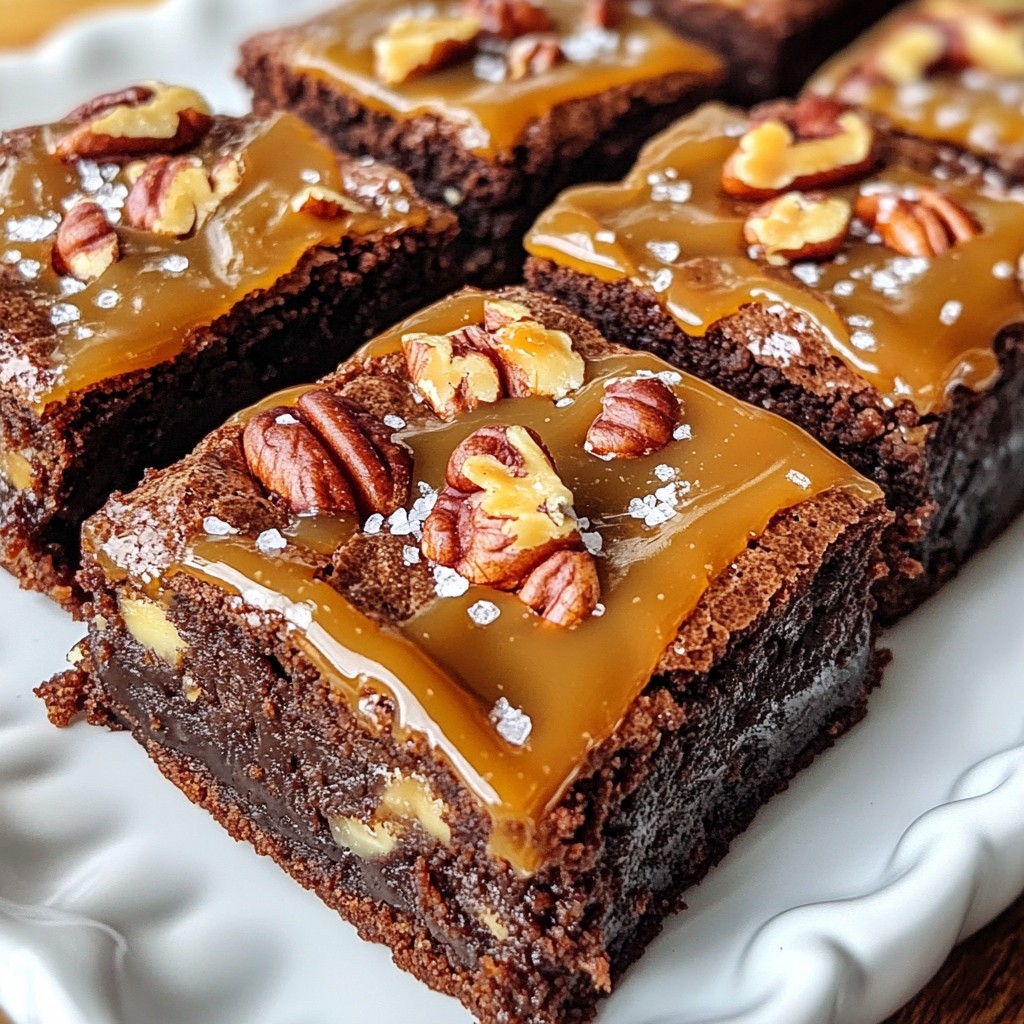 Caramel Turtle Brownies Decadent and Rich Delight