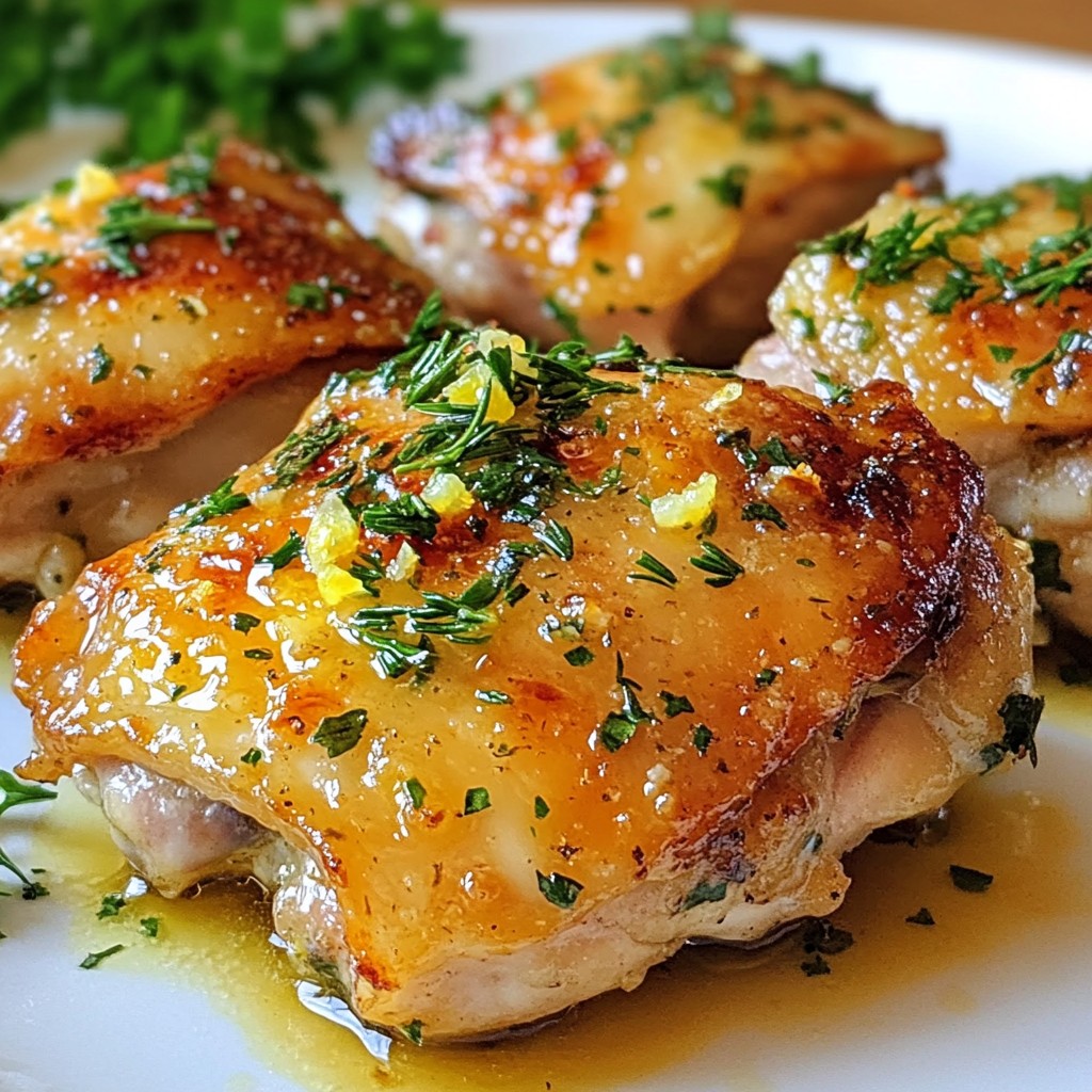 Garlic Herb Roasted Chicken Thighs Flavorful Meal