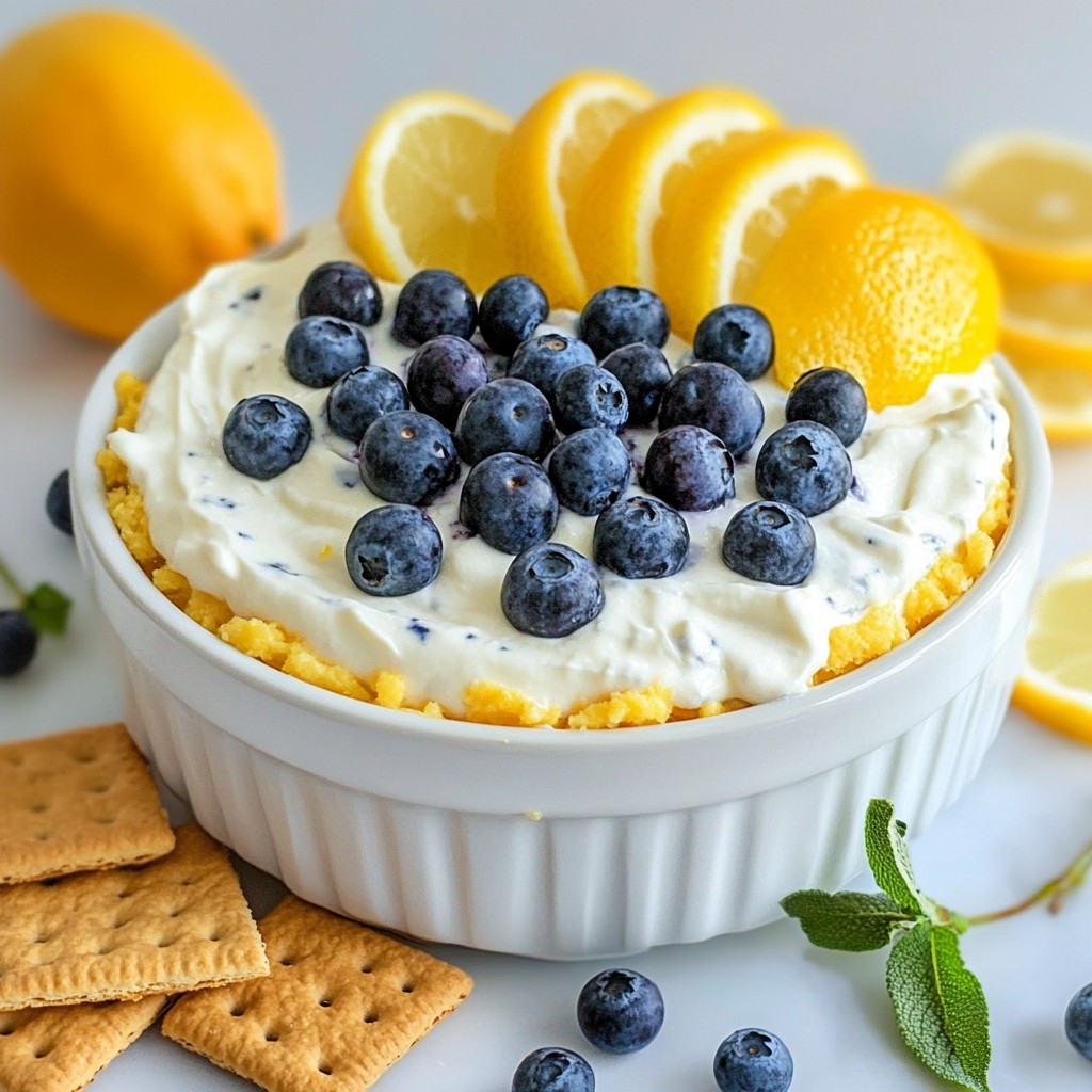 Lemon Blueberry Cheesecake Dip Delightful and Easy Treat