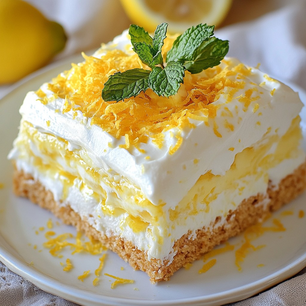 No-Bake Lemon Icebox Cake Simple and Light Delight