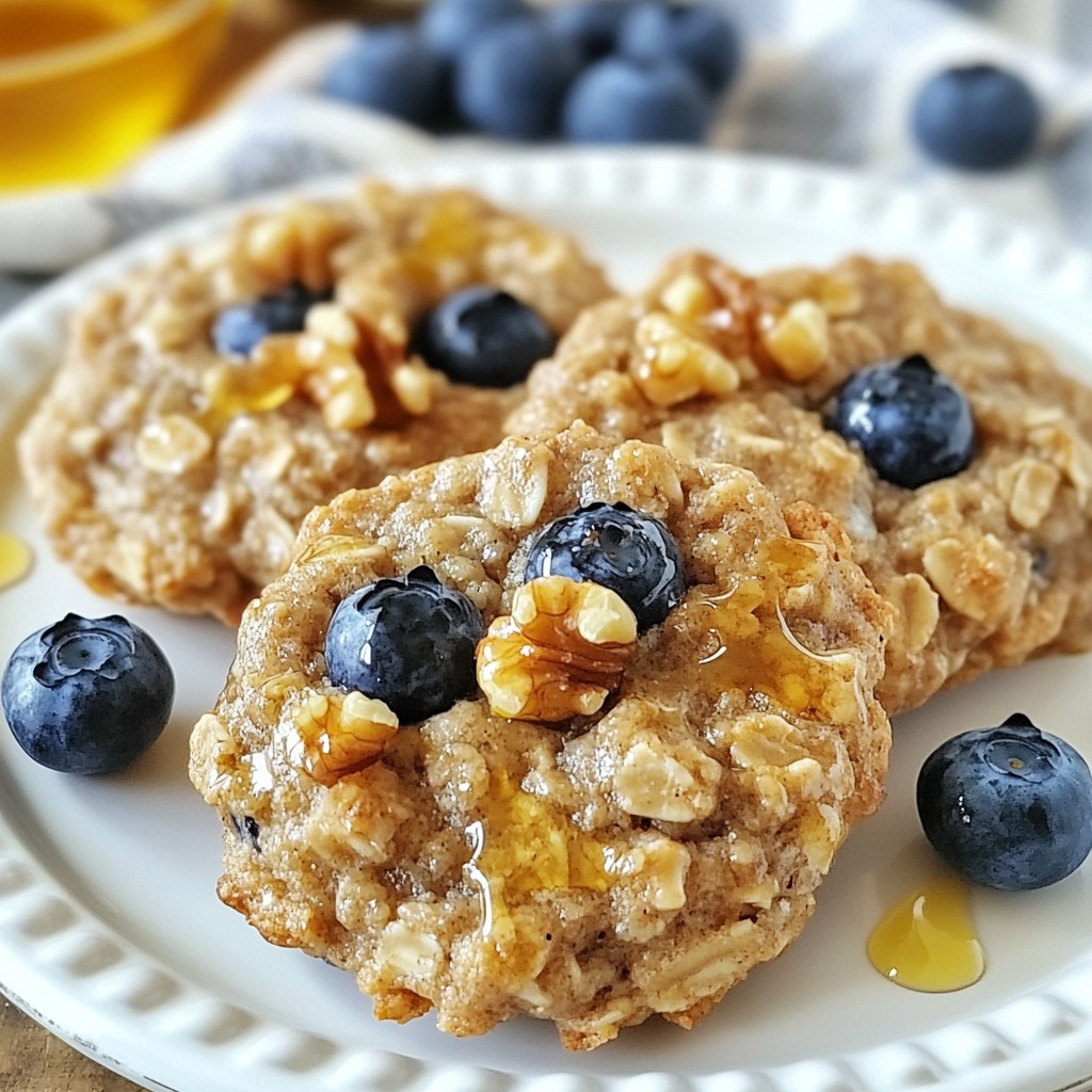 Blueberry Oatmeal Breakfast Cookies Quick and Tasty Treat