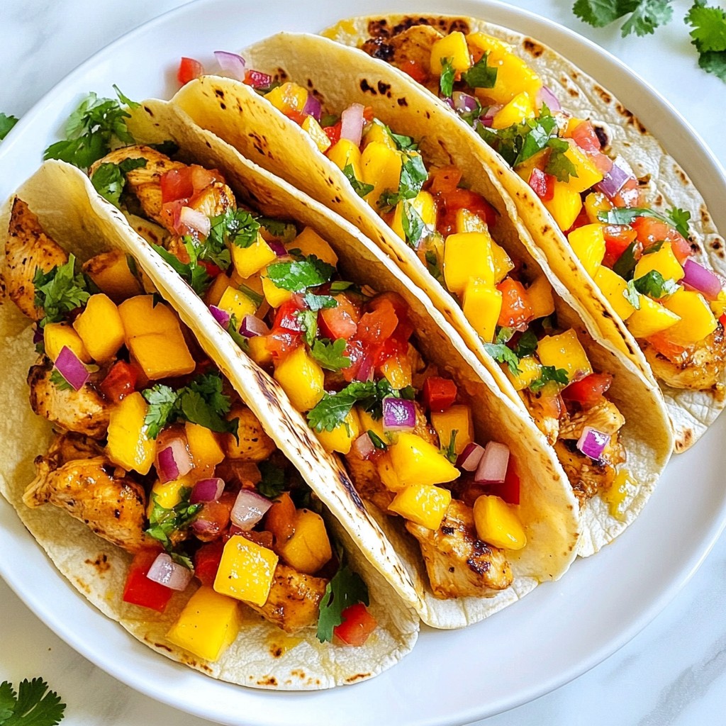 Spicy Mango Chicken Tacos Fresh and Flavorful Recipe