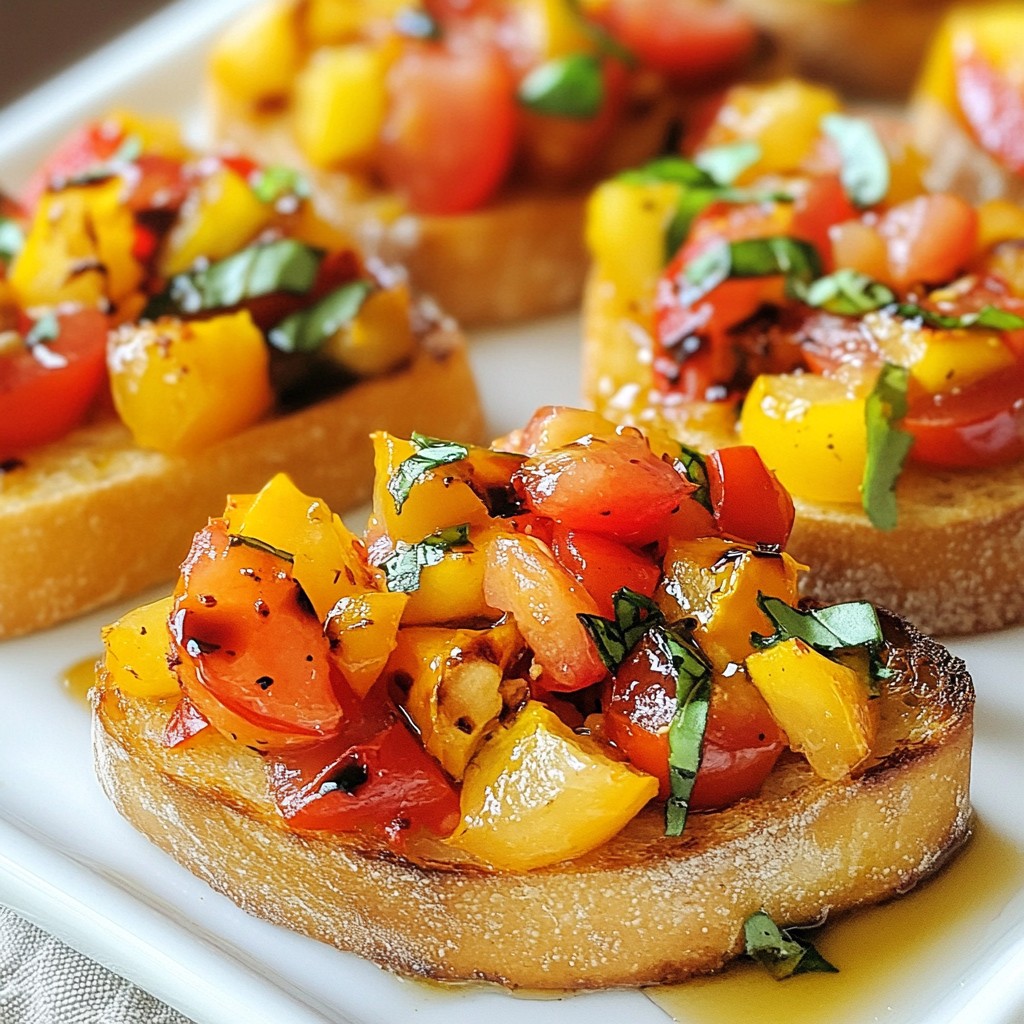 Roasted Garlic Tomato Bruschetta Tasty and Simple Appetizer