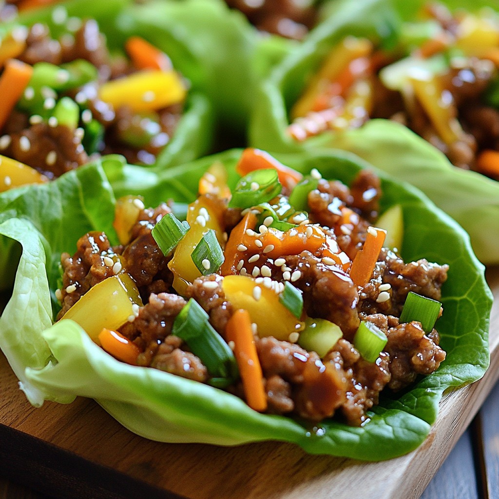 Teriyaki Beef Lettuce Wraps Flavorful and Healthy Meal