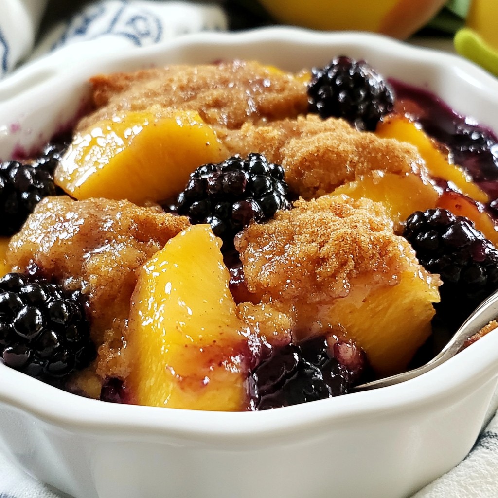 Blackberry Peach Cobbler Irresistible Dessert Recipe