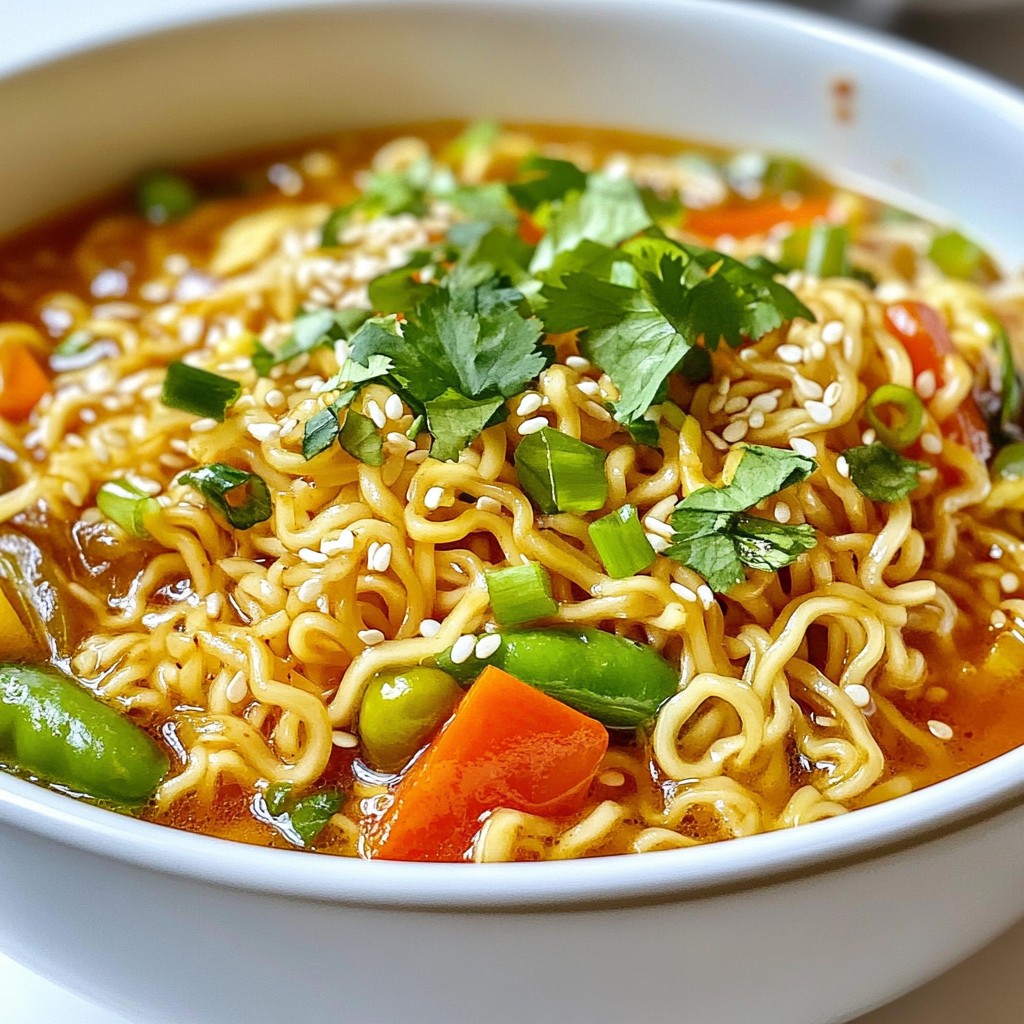 Spicy Garlic Ramen Noodles Flavorful and Easy Recipe