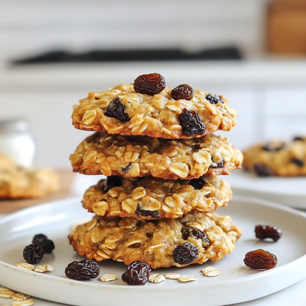Oatmeal Raisin Breakfast Cookies Healthy and Tasty
