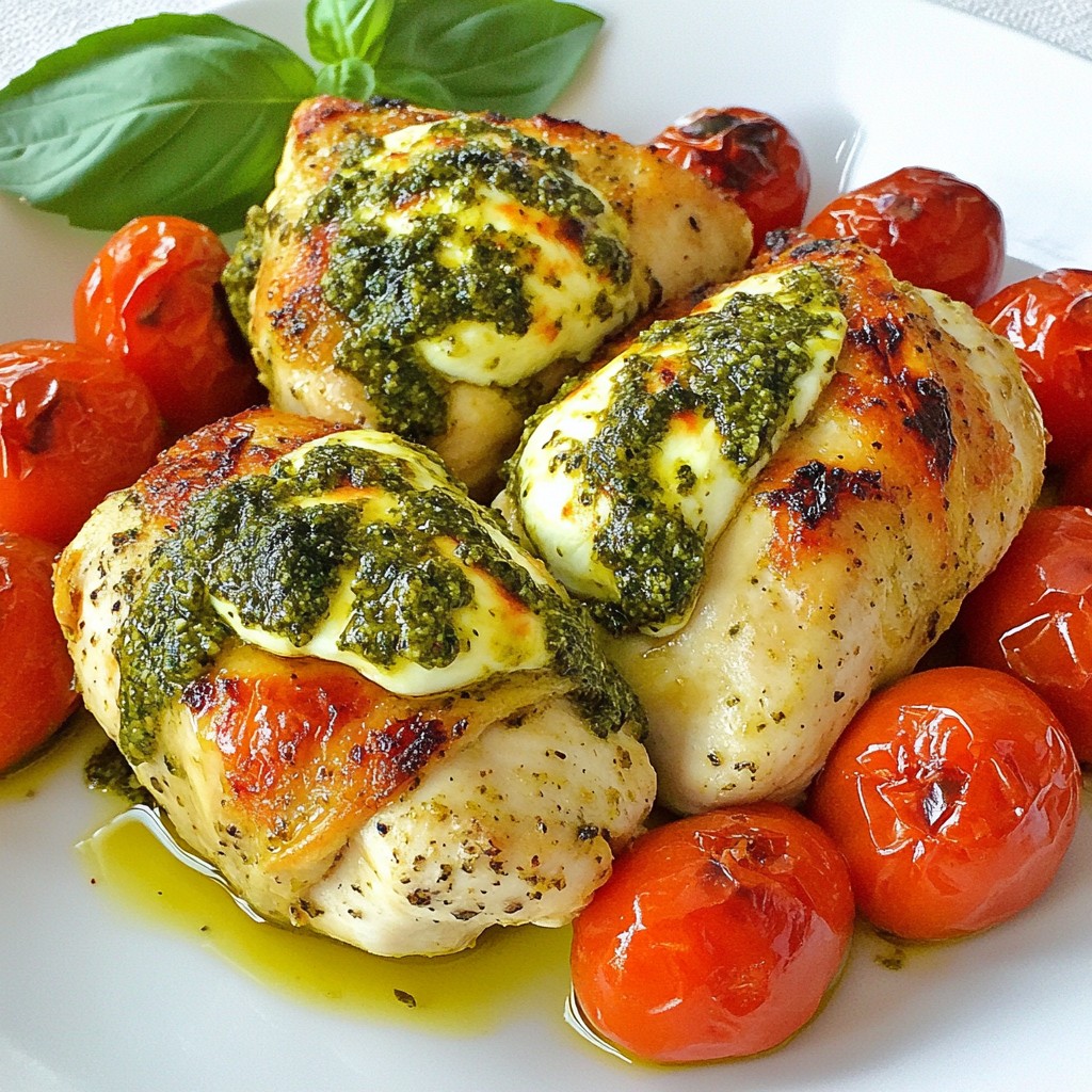 Pesto Mozzarella Stuffed Chicken Flavorful and Easy Meal