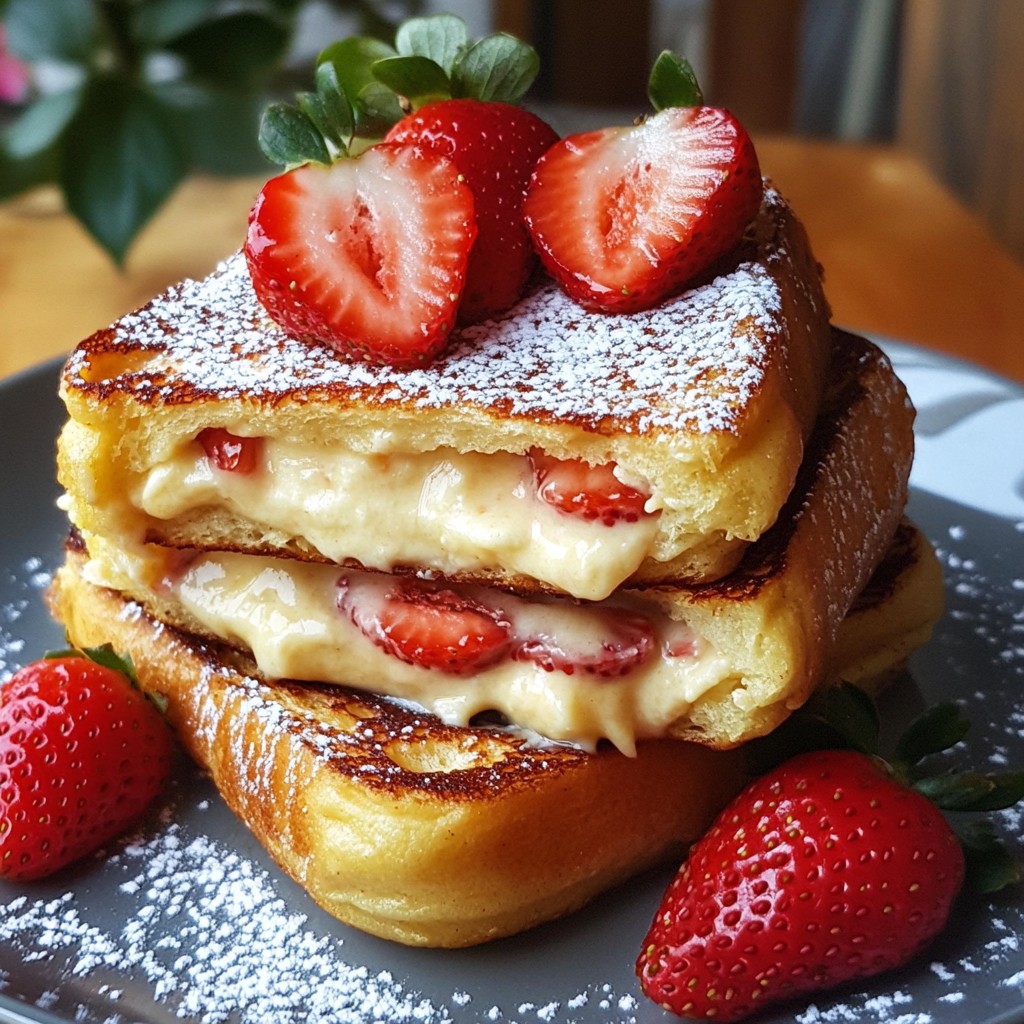Strawberry Cheesecake French Toast Delightful Treat