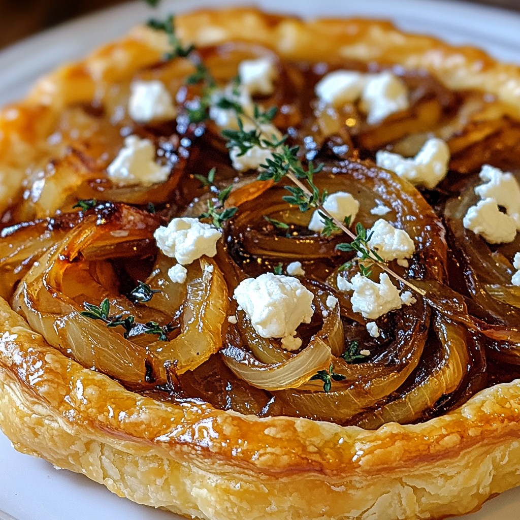 Caramelized Onion Goat Cheese Tart Delightful Recipe