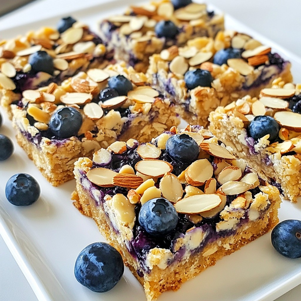 Blueberry Almond Breakfast Bars Tasty and Easy Recipe