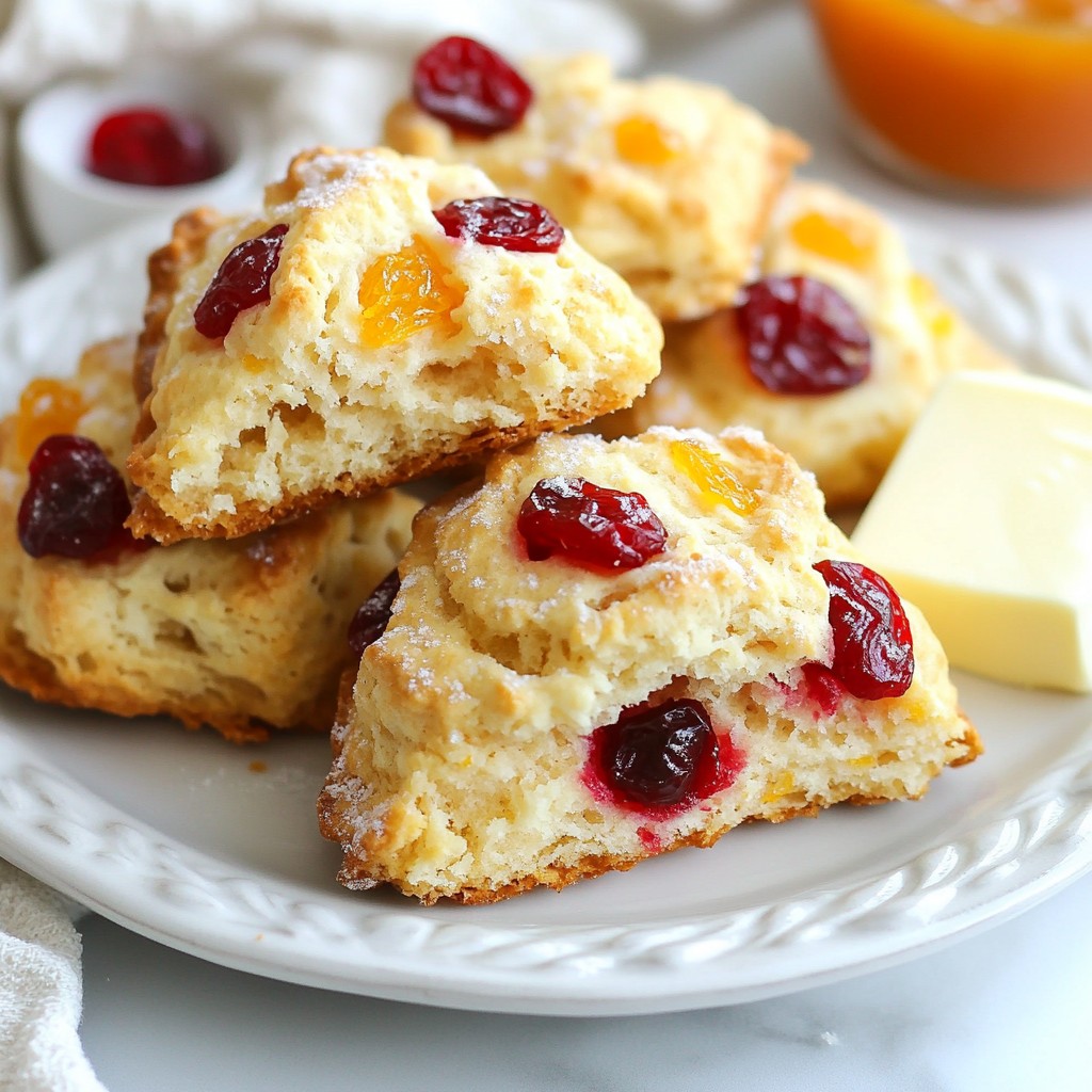 Cranberry Orange Scones Fresh and Flavorful Treat