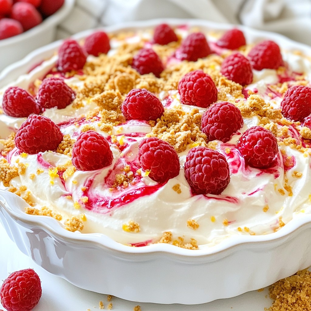 Raspberry Lemon Cheesecake Dip Delightful and Creamy