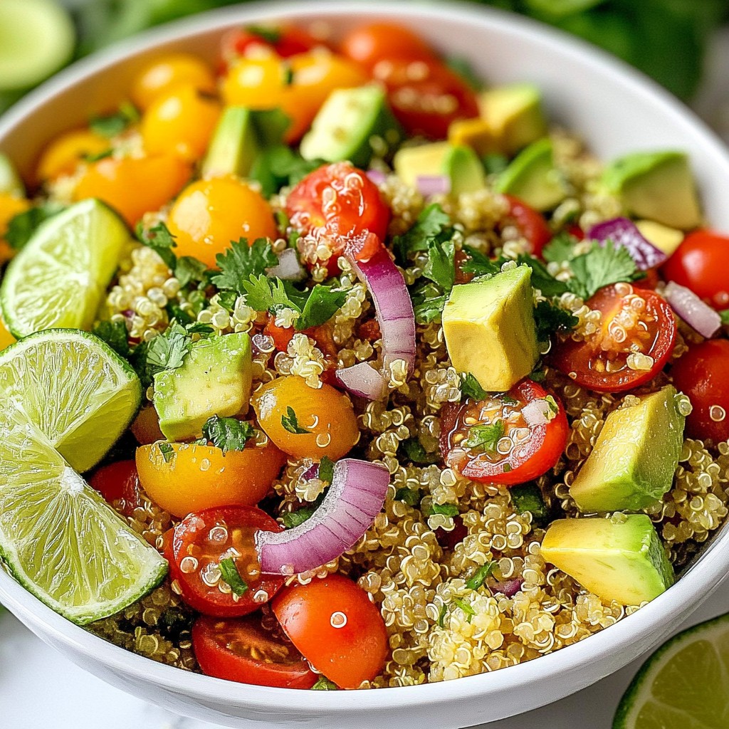Zesty Cilantro Lime Quinoa Fresh and Flavorful Dish