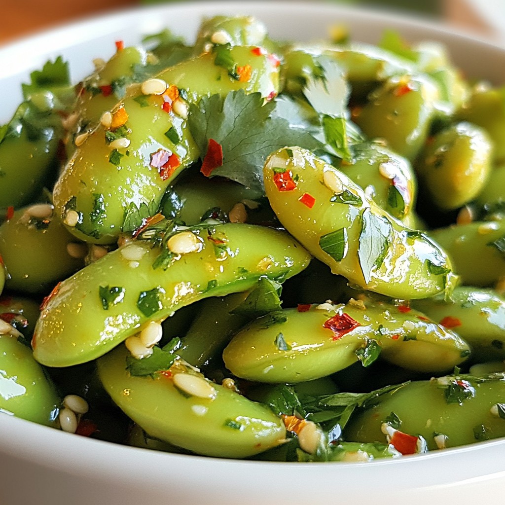 Spicy Garlic Edamame Flavorful and Quick Snack