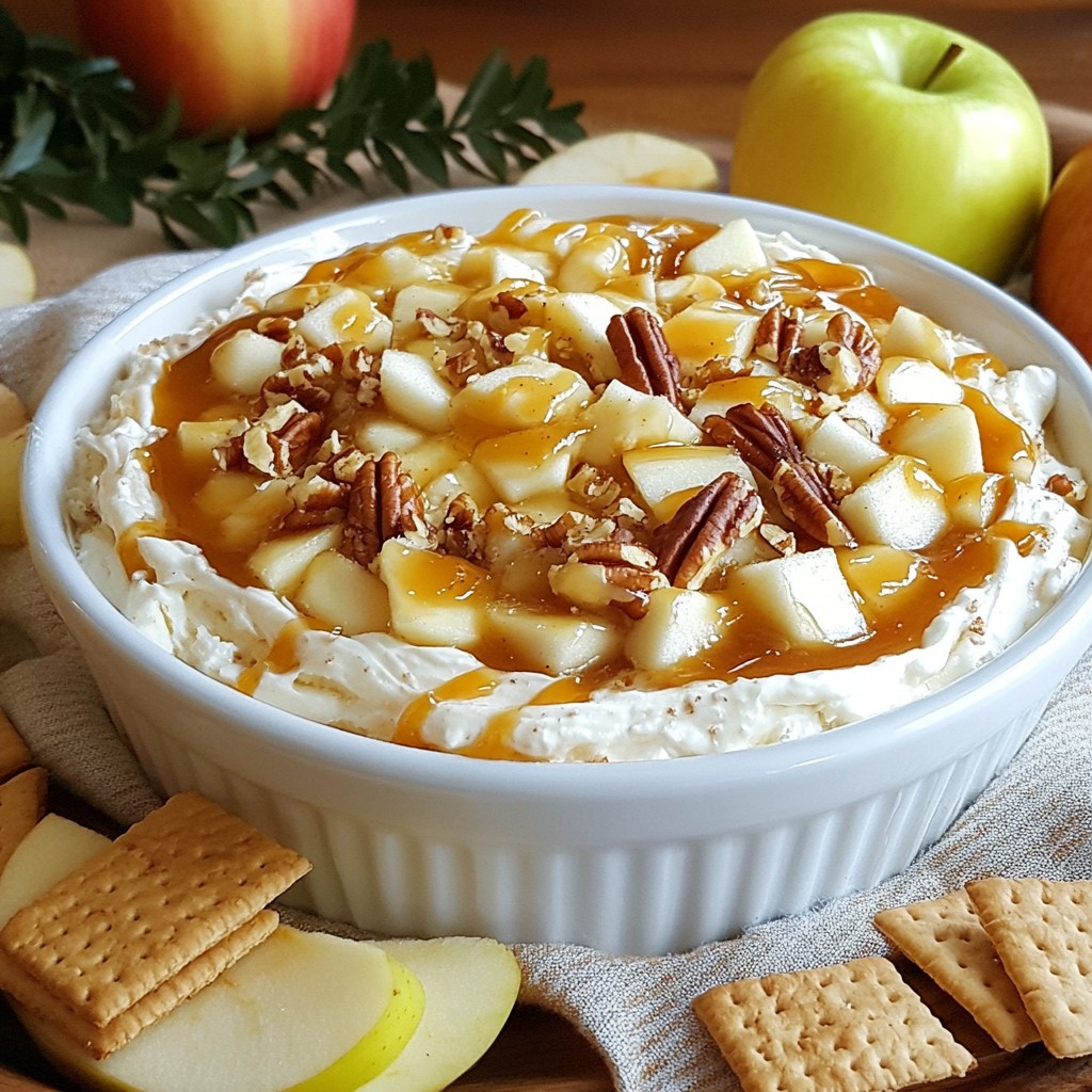 Caramel Apple Cheesecake Dip Creamy and Delicious Treat