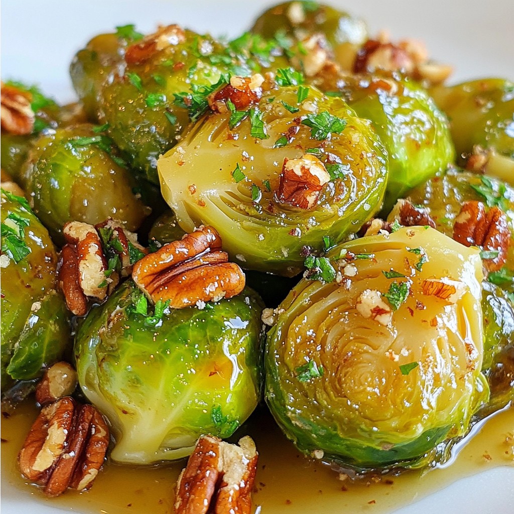 Maple Glazed Brussels Sprouts Tasty and Simple Recipe