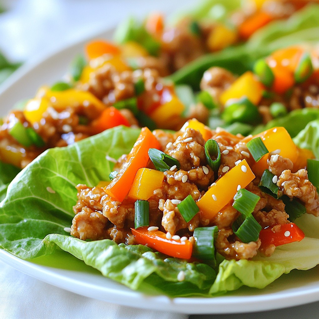 Chicken Teriyaki Lettuce Wraps Tasty and Simple Meal