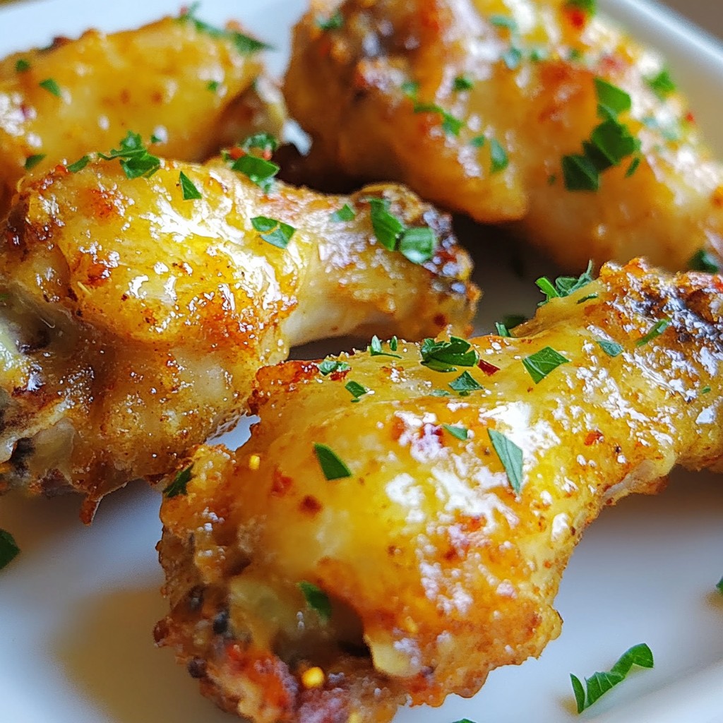Garlic Parmesan Chicken Wings Crispy and Flavorful
