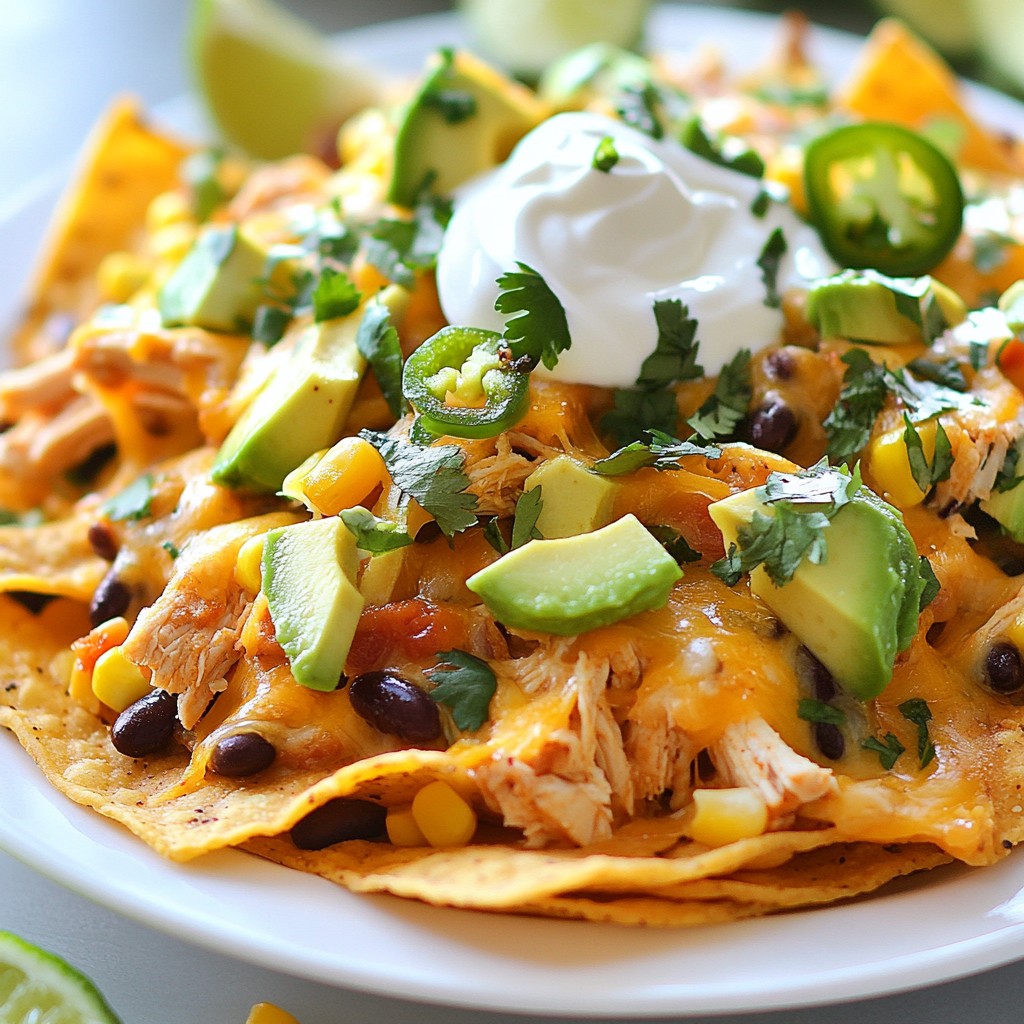 Loaded Chicken Nachos Flavorful and Easy Snack Idea