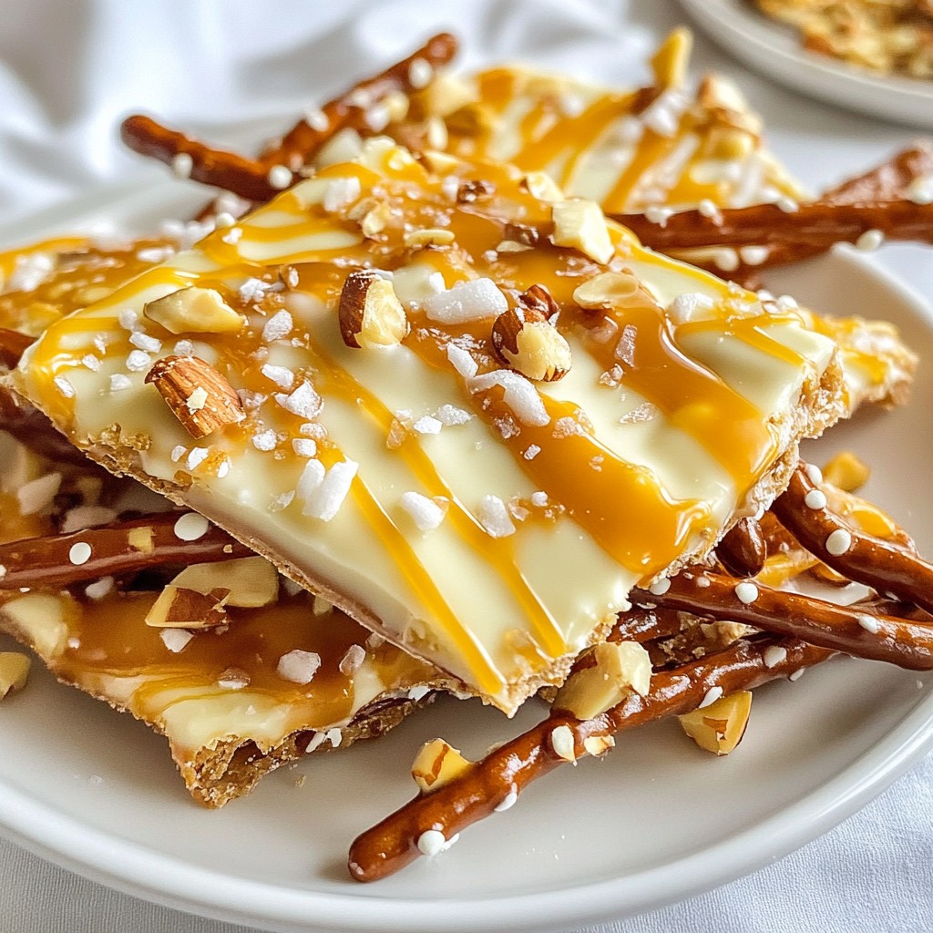 Sweet and Salty Pretzel Bark Delightful Treat Recipe