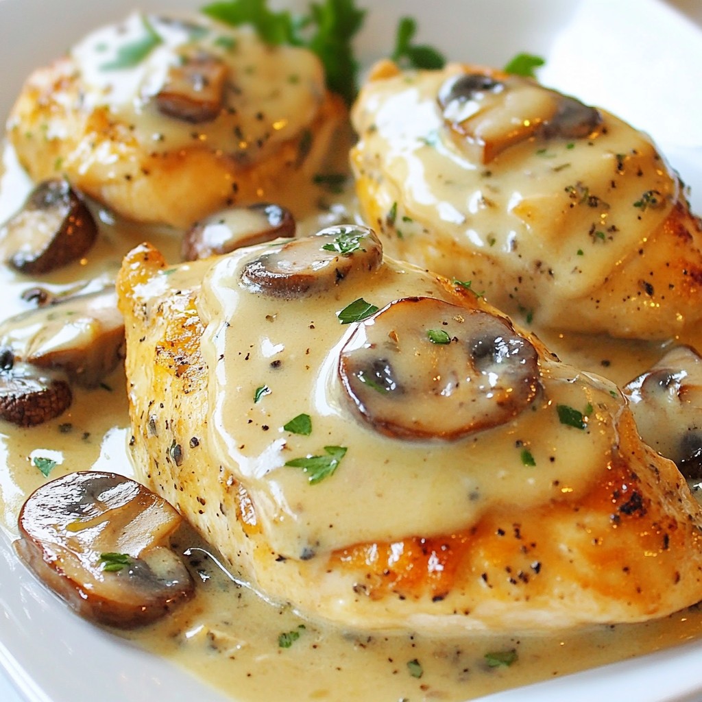 Creamy Mushroom Thyme Chicken Delightful and Easy Meal