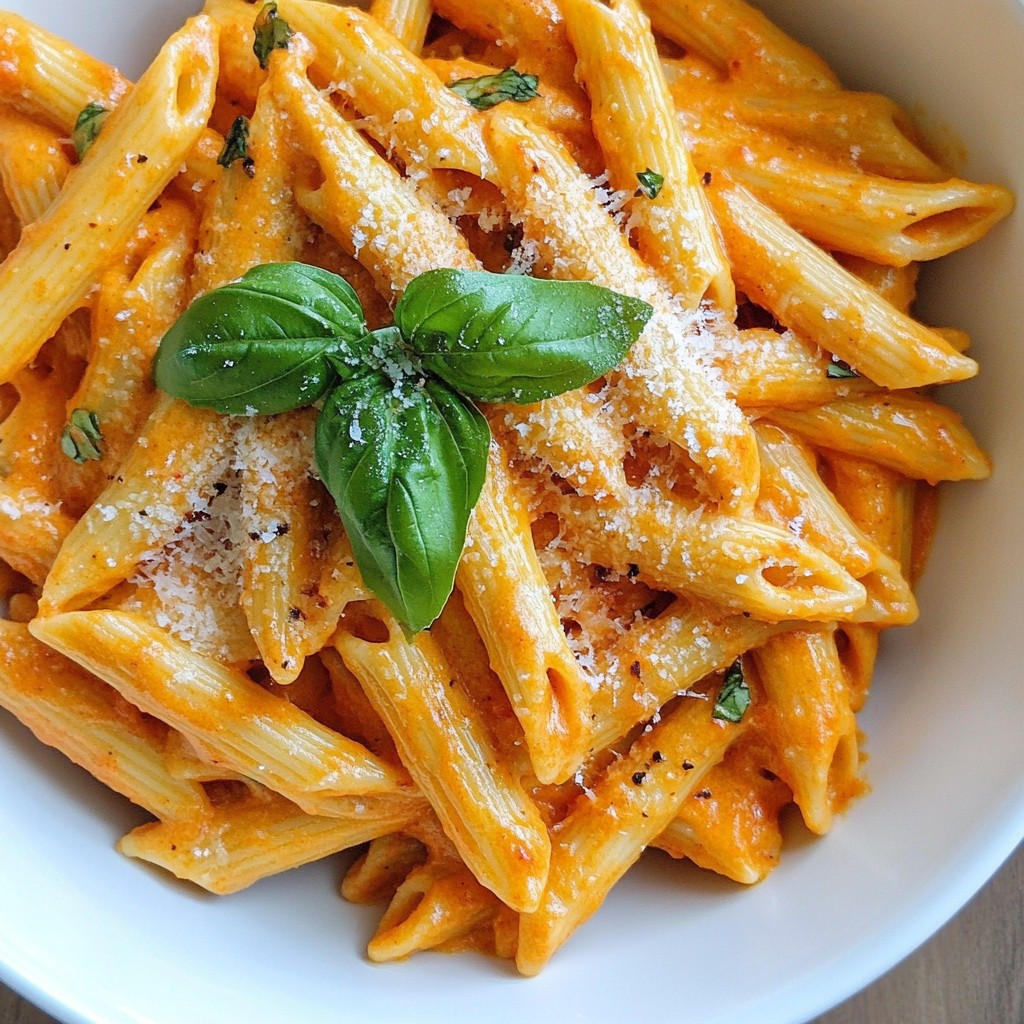 Creamy Roasted Red Pepper Pasta Easy and Tasty Meal