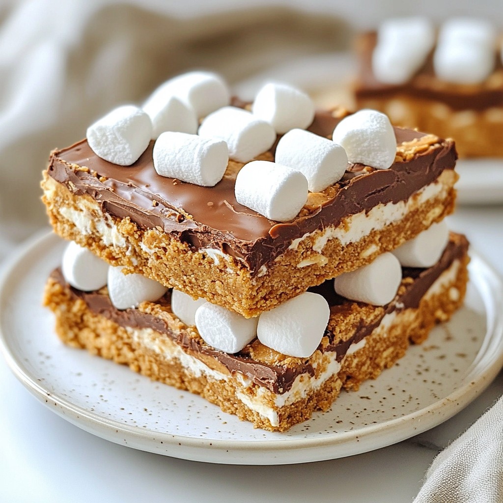 Peanut Butter S’mores Bars Irresistible Sweet Treat