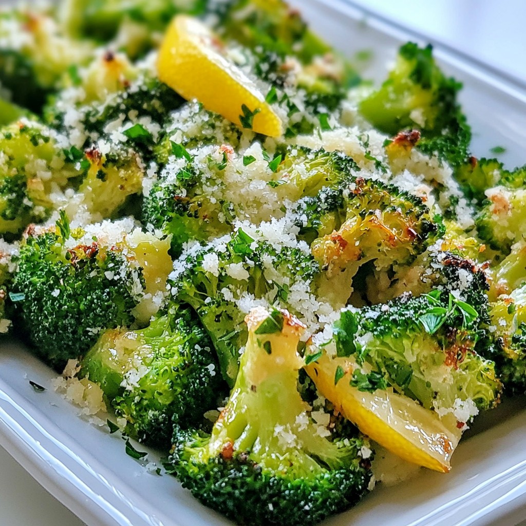 Lemon Parmesan Roasted Broccoli Flavorful Side Dish