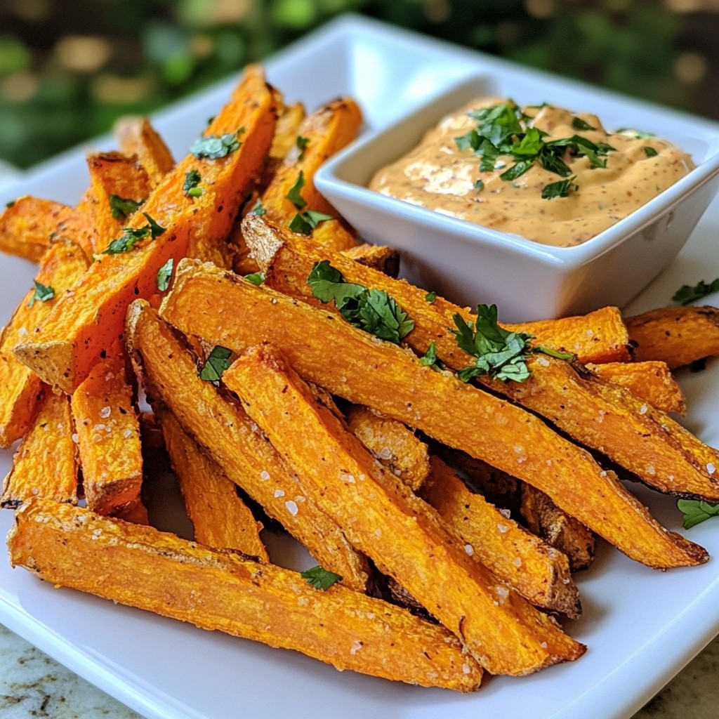 Sweet Potato Fries with Chipotle Mayo Easy Recipe