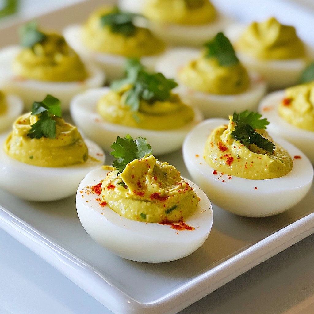 Avocado Deviled Eggs Creamy and Flavorful Treat
