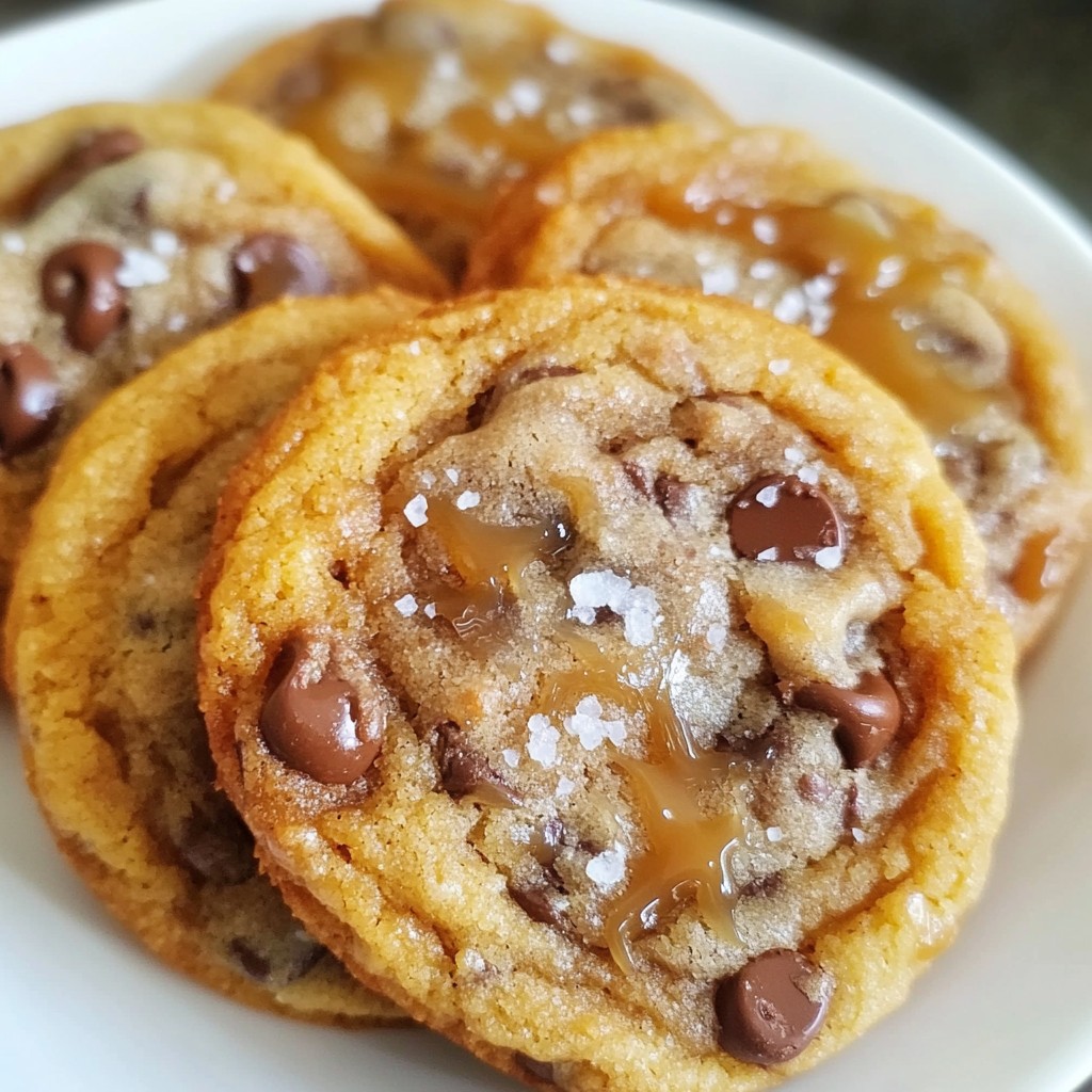 Salted Caramel Chocolate Chip Cookies Delightful Treat