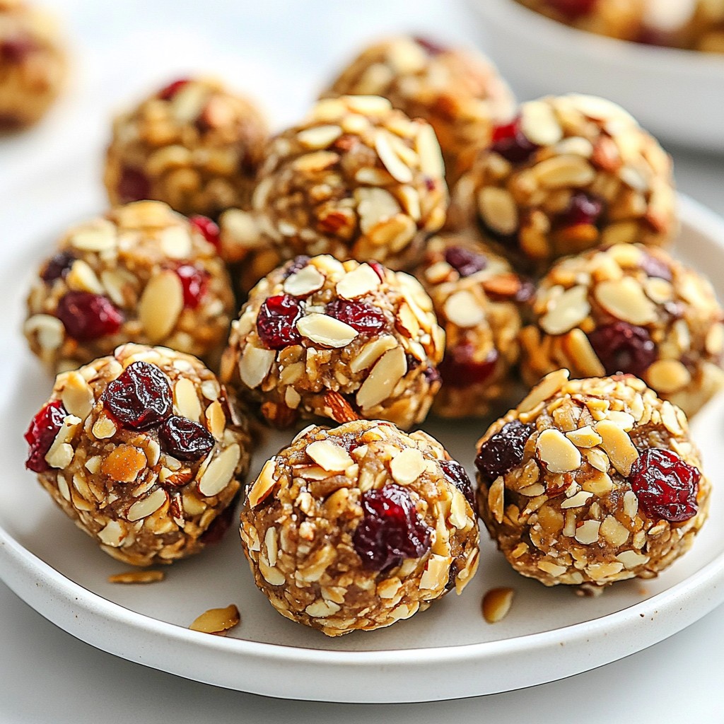 Cranberry Almond Energy Bites Simple and Healthy Snack