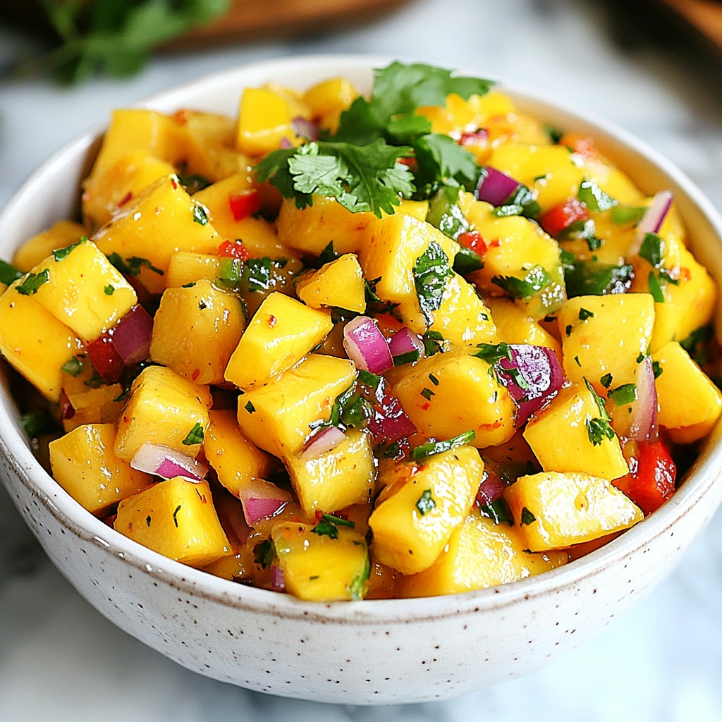 Sweet and Spicy Mango Salsa Fresh and Flavorful Treat