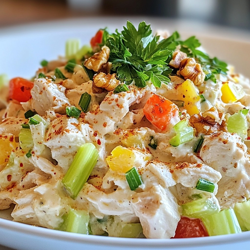 Greek Yogurt Chicken Salad Fresh and Flavorful Dish